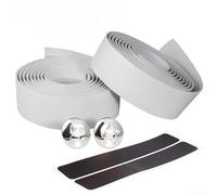 Bande de guidon de vélo de route avec revêtement en polyuréthane résistant aux UV, noyau élastique en EVA et couche d'éponge ventilée pour une utilisation dans toutes les conditions (blanc)