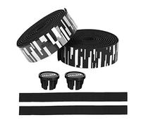 Bande de guidon de vélo de route EVA/PU, Absorption des chocs, confort, accessoire de cyclisme léger, bleu, noir, blanc, or, noir (Black White)