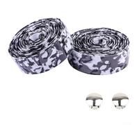 Bande de guidon de vélo de route, flexible et enveloppant en mousse de caoutchouc, antidérapant, 8 couleurs (noir, blanc, gris)