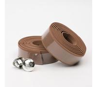 Bande de guidon de vélo en mousse de caoutchouc pour vélo de route avec propriétés anti-transpiration et amortisseurs de chocs flexible et matériau pour plus de confort (marron)