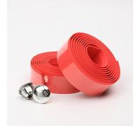 Bande de guidon de vélo en mousse de caoutchouc pour vélo de route avec propriétés anti-transpiration et amortisseurs de chocs flexible et matériau pour plus de confort (rouge)