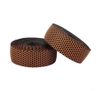 Bande de guidon de vélo en mousse EVA absorbant les chocs pour vélo de route pour vélo de gravier - Silicone antidérapant pour surface de 215 cm de long Noir/rouge (noir et orange)
