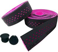 Bande de guidon Deda Presa noir/rose fluo - deux couches avec mousse EVA et revêtementPolyuréthaneperforé pour une adhérence et un confort optimaux, longueur 210 cm, largeur 30 mm, épaisseur 3 mm