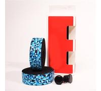 Bande de guidon flexible en EVA pour une meilleure prise en main, design imperméable et absorbant les chocs pour vélo de route et VTT (noir bleu)