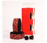 Bande de guidon flexible en EVA pour une meilleure prise en main, design imperméable et absorbant les chocs pour vélo de route et VTT (noir rouge)