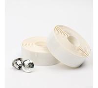 Bande de guidon flexible en mousse de caoutchouc pour vélo de route offrant des avantages d'absorption des chocs et antidérapant pour améliorer la prise en main et la stabilité de conduite (blanc)