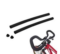 Bande de guidon noire en mousse éponge pour course à vélo, absorption des chocs, longueur 50 cm pour 22,2 mm, 1 paire