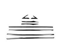 Bande de joint de porte de voiture Pour Civic Pour Sedan 2016 2017 2018 2019 2020 2021 8 Pièces Moulures De Fenêtre Extérieures De Voiture Garniture Coupe-froid