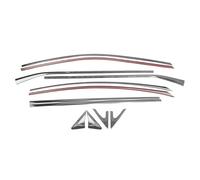Bande de joint de porte de voiture Pour Lexus Pour ES 200 250 260 ES300h ES350 2019 2020 2021 2022 2023-2025 12 Pièces Garniture Moulage Fenêtre Voiture Joints D'étanchéité