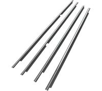 Bande de joint de porte de voiture Pour Toyota Pour Land Pour Cruiser Pour LC100 Series 1998-2007 4 Pièces Moulures Fenêtre Voiture Garniture Coupe-froid 75740-60030(Chrome)