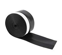 Bande de joint en caoutchouc de silicone, froid pour porte ou fenêtre, bande de scellage auto-adhésive insonorisée et étanche(Noir)