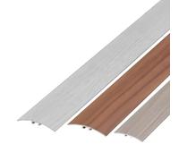 Bande De Jonction pour Plancher, Bande De Transition pour Seuil De Sol en Aluminium, Seuils Métalliques Intérieurs pour Portes, Stratifié Vinyle(Apricot,W2.98cm)