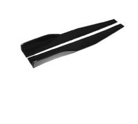 Bande De Jupe Protection Modifiée Pelle Latérale Lame Voiture Universelle 2Pièces Noir Brillant Voiture Jupes Latérales(74.5CM)