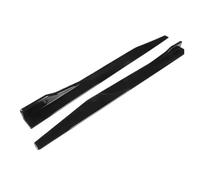 Bande De Jupe Protection Modifiée Pelle Latérale Lame Voiture Universelle 2Pièces Noir Brillant Voiture Jupes Latérales(118CM)