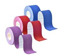Bande de kinésiologie de sport pour les muscles, 3 Rouleaux, imperméable & élastique Sport tape, bande douce pour la peau pour genoux épaules coudes, et dure jusqu'à 7 jours