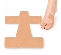 Bande de Kinésiologie Hallux Valgus Prédécoupée Correcteur Oignon Pied | Bandes adhésives élastiques imperméables, respirantes et hypoallergéniques, idéales au quotidien.(Natural,60pcs)