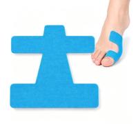 Bande de Kinésiologie Hallux Valgus Prédécoupée Correcteur Oignon Pied | Bandes adhésives élastiques imperméables, respirantes et hypoallergéniques, idéales au quotidien.(Bleu,60pcs)