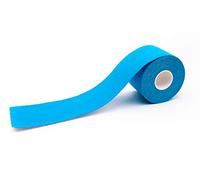 Bande de kinésiologie pour strap ou strapping couleur bleu axion | Ruban adhésif résistant à l'eau | Optimal pour le sport | En rouleau de 5 m