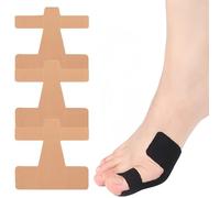 Bande de kinésiologie prédécoupée correctrice d'hallux valgus, bande de soulagement de la douleur d'oignon au pied, invisible imperméable du gros orteil pour orteil valgus (Teint 30 Pièce)