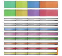 Bande de Lecture Guidée, 40 Pcs Règle de Lecture Multifonctionnelle, Règle de Lecture de Surbrillance Colorée, pour L'enseignement et L'aide à la Lecture