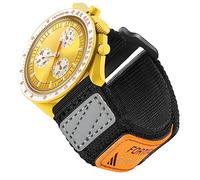 Bande de lune en nylon à libération rapide de 20 mm pour hommes Omega x sangle compatible avec Omega // Railmaster/Mission to the Moon/Mercury/Sun/Mars/Earth/Jupiter/Neptune/Pluto,