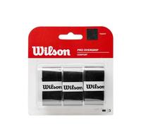 Wilson Bande de maintien Pro Overgrip WRZ4014BK – Noir, 3 pièces, Unisexe