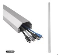 Bande de masquage en aluminium pour câbles Maclean 33 x 18 x 750 mm argentée MCTV-897 S