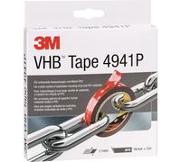 Bande de montage VHB Tape 4941P gris L.3m l.19mm Rl.3M