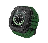 Bande de montre en silicone en fibre de carbone ， pour le boîtier de bande 44 mm 45 mm série 9 8 7 6 5 4 SE Mise à jour Kit de modification de la sangle