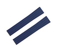 Bande de montres en caoutchouc FluororBber étanche 18 mm 19 mm Remplacez pour la sangle Patek pour Philippe pour Aquanaut 5067a-001 ceinture (Couleur: bleu foncé, taille: monte à monte-art).