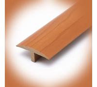 Bande de moulage en T autocollante en PVC - Séparateur de transition en bois de cerisier de 40 mm pour interstices de sol durable et sans couture pour une installation facile et des solutions de