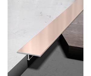 Bande de moulage en T en aluminium, garniture de sol imperméable pour tous les Flo Pes, T-SD End C, parfaite pour les solutions Flo sans couture