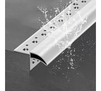 Bande de moulure en métal pour Rail d'égouttement de Bord de Toit, Rail de déflecteur de Pluie en Aluminium pour Murs extérieurs/rebords de fenêtre, Bande de Garniture de Bord d'avant-Toit