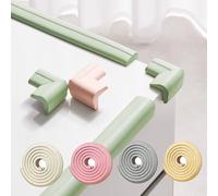 Bande De Mousse De Protection De Pare-Chocs De Sécurité, Protecteur De Bord De Table en Forme De L, Recadrage Gratuit, for Meubles De Différentes Tailles(Almond Yellow,6m/19.68ft)