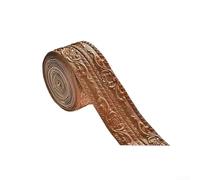 Bande de mousse flexible avec dos - Bordure de papier peint en PVC pour mur, plafond, armoire, miroir, porte et plinthe (D)