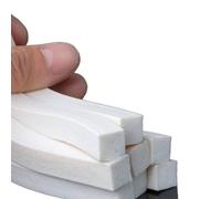 Bande de mousse Silicone blanche, éponge carrée en caoutchouc, joint portes et fenêtres, bandes d'étanchéité élastiques à haute température(3Meters 3x20mm)