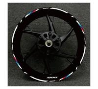 Bande de moyeu Autocollant Réfléchissant pour Bague Extérieure Moto Bord Épais Autocollants Roue Rayures pour S1000XR S1000R 1000RR(Style 4)