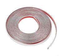 Bande de pare-chocs extérieur de voiture - Rouleau de 4,9 m - ABS chromé - 12 mm de large - Résistant aux rayures - Moulure pour protection du véhicule