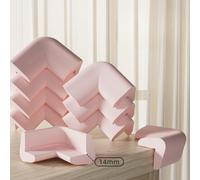 Bande De Pare-Chocs Pour La Maison,Bord Large Enveloppé,Sans Autocollant,Autocollant De Pare-Chocs D'angle,Mise À Niveau Du Protecteur D'angle Pour Bébé - Type 1-Pink 10pcs