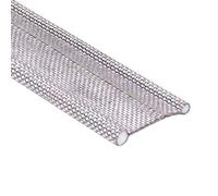 Bande de passepoil double - 3 m - Diamètre : 6 mm et Ø 4 mm - Largeur : 4 cm - Adaptateur pour caravane, camping-car, tente, auvent - Robuste et flexible - Gris - Double passepoil - Gaine textile