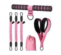 Bande de pédale élastique, ensemble de sangles de yoga, cordon de résistance de 14 x 8 pouces avec poignée amovible, latex solide pour entraîneur d'entraînement, bande de fitness au design compact, ac