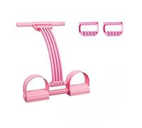 Bande De Pieds 3-en-1 Complet avec Plaque Antidérapante Kit 8 Tubes Réglable - Poignée Confortable Mousse Elastique Fitness Poignees pour Entraînement Maison