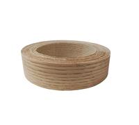 Bande de placage de chêne Bande de chant en bois chêne véritable/noyer/Okoume, 26mm, rouleau bande pré-collé fer sur placage 0.6mm for la réparation meubles d'armoire(Red Oak 1 roll)