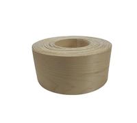 Bande de placage de chêne Bande de placage en bois noyer noir/bouleau/chêne/érable 3 pouces, bordure pré-collée à repasser for cadre porte, armoire cuisine(1 roll Maple,7.6cmx15m)