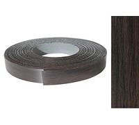 Bande de placage Mélamine 22mm x 10 m avec colle thermo-fusible, décor Chêne wengé