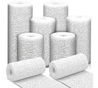 Bande de Plâtre Bande Platre Lot de 6 Bandes Plâtrées Tissu Rouleaux de Plâtre - Séchage Rapide Pansement en - Resine Medical pour le Corps Bricolage Art Décoration Sculpture