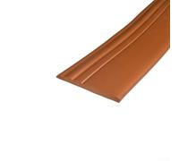 Bande de plinthe en mousse imperméable avec décollage facile, plinthe d'angle pour protéger et décorer les murs (marron)