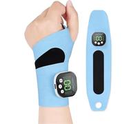 Bande de poignet intelligente avec technologie de vibration intégrée, soutien ergonomique à 360° avec 29 niveaux d'intensité, tissu respirant et amovible pour un confort quotidien des articulations