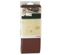 Bosch Accessories 2609256225 Bandes abrasives pour Ponceuses à bande Qualité rouge 100 x 610 Grain 40 Lot de 3 feuilles