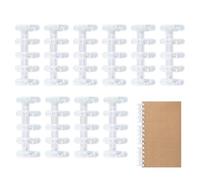 Bande de pour classeur à anneaux, anneaux de - Peignes multicolores Split Fil de liaison,Kits de de livres, de fendus à 5 trous, peignes à épines de pour album Photo de carnet de notes